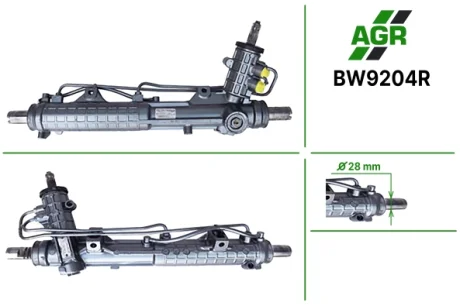 Рульова рейка з ГПК, відновлена, BMW 3 09.90-02.98;BMW 3 Compact 03.94-08.00 AGR AUTOAGREGAT BW9204R