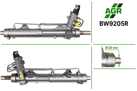 Рульова рейка з ГПК, відновлена, BMW 3 E-46 1998-2005 ZF AGR AUTOAGREGAT BW9205R