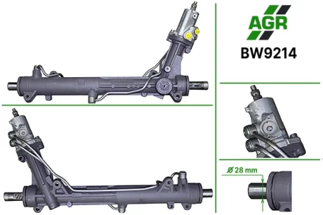 Рульова рейка з ГПК, нова, BMW 5 (E60) 03-10 AGR AUTOAGREGAT BW9214
