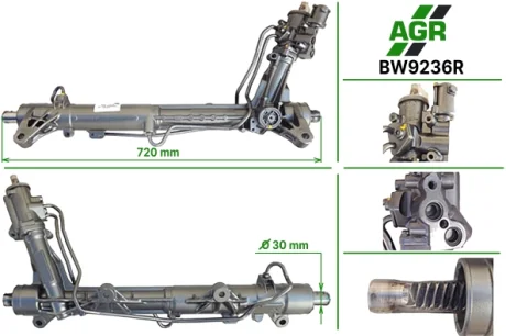Рульова рейка з ГПК, відновлена, BMW 5 GRAN TURISMO (F07) 09-,7 (F01, F02, F03, F04) 08- AGR AUTOAGREGAT BW9236R