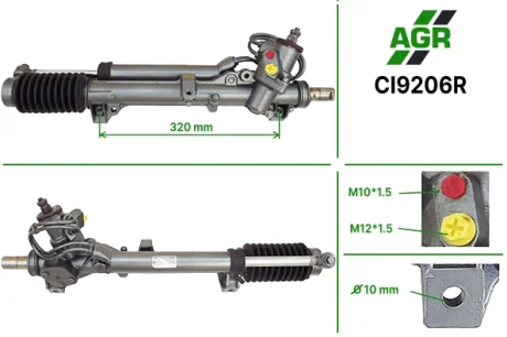Рульова рейка з ГПК, відновлена, CITROEN BX/Break 1982-1994 AGR AUTOAGREGAT CI9206R