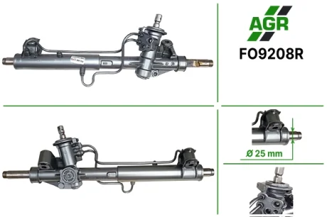 Рульова рейка з ГПК, відновлена, FORD FOCUS (DAW, DBW) 98-04,TOURNEO CONNECT 02-,TRANSIT CONNECT AGR AUTOAGREGAT FO9208R
