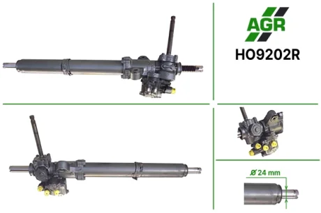 Рульова рейка з ГПК, відновлена, HONDA Accord 1990-1996,ROVER 600 1993-1999 AGR AUTOAGREGAT HO9202R