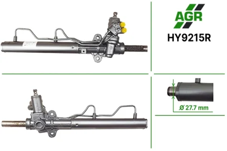 Рульова рейка з ГПК, відновлена, HYUNDAI TUCSON (JM) 04-10;KIA SPORTAGE (JE_) 04- AGR AUTOAGREGAT HY9215R