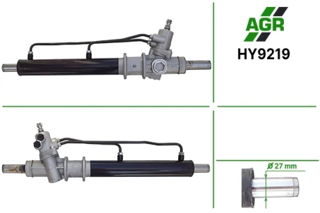 Рульова рейка з ГПК, нова, HYUNDAI H100 (P) 93-00, HYUNDAI Porter 06- AGR AUTOAGREGAT HY9219