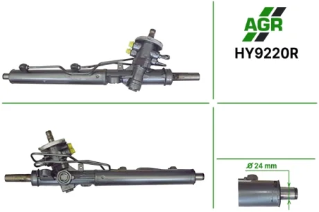 Рульова рейка з ГПК, відновлена, HYUNDAI GETZ (TB) 05-09 AGR AUTOAGREGAT HY9220R