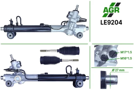 Рульова рейка з ГПК, нова, LEXUS RX 03-07,TOYOTA HIGHLANDER 03-07 AGR AUTOAGREGAT LE9204