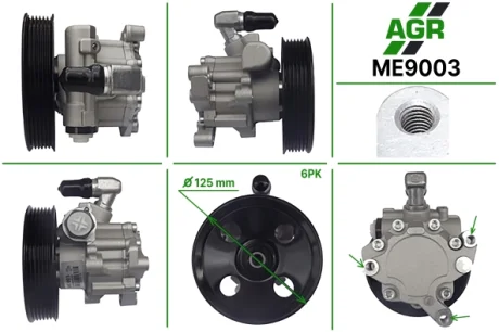 Насос ГПК з механічним приводом, новий, MERCEDES C W 203 2000-2007,MERCEDES E W 210 1995-2002,MERCED AGR AUTOAGREGAT ME9003