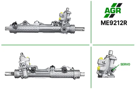Рульова рейка з ГПК, відновлена, MERCEDES-BENZ S-CLASS (W220) 98-05,S-CLASS купе (C215) 99-06 AGR AUTOAGREGAT ME9212R