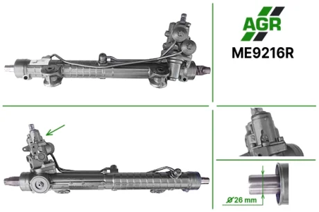 Рульова рейка з ГПК, відновлена, MERCEDES C W 203 4*4 2000-2007 AGR AUTOAGREGAT ME9216R
