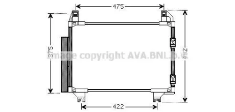 Радіатор кодиціонера CLEVER FIT AVA TOA5404D