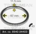 Зубчастий диск імпульсного датчика TRISCAN 854024403 (фото 1)