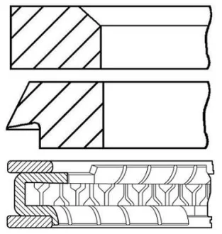 Комплект поршневых колец GOETZE ENGINE 0844690000