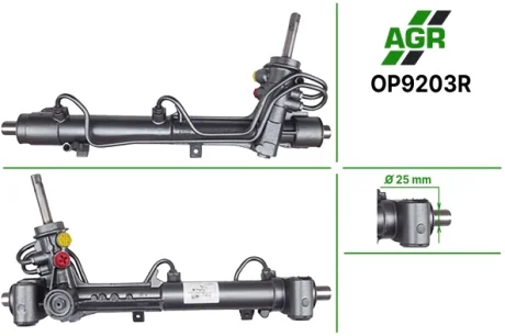 Рульова рейка з ГПК, відновлена, OPEL Astra G 1998-,OPEL Zafira 1998-2005 AGR AUTOAGREGAT OP9203R