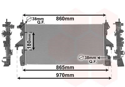 Радіатор охолодження CITROEN JUMPER/ FIAT DUCATO/ PEUGEOT BOXER 14+ VAN WEZEL 09012704