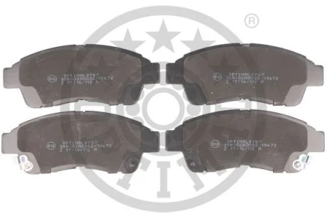 Гальмівні колодки дискові OPTIMAL BP-09787