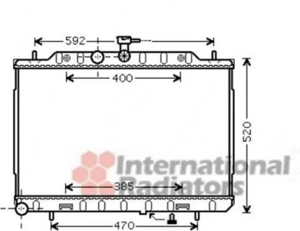 Фото запчасти Радіатор охолодження NISSAN X-TRAIL 07>14 T31 VAN WEZEL 13002293 Радіатор охолодження NISSAN X-TRAIL 07>14 T31 VAN WEZEL 13002293