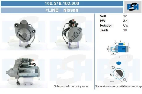 Стартер CV PSH 160578102000