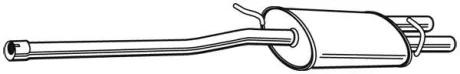Глушник системи випуску (середній) WALKER 23488