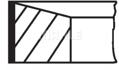 88,4 (+0,40) 2,5-2-2,5 Комплект поршньових кілець IVECO DAILY V, DAILY VI FIAT DUCATO 2.3D/3.0D 08.06- FIAT MAHLE MAHLE\KNECHT 007 RS 00150 0N2