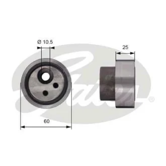 Насос охолоджуючої рідини, з ущільненням CHEVROLET COLORADO, TRAILBLAZER HUMMER HUMMER H3 ISUZU ASCENDER SAAB 9-7X 2.8-4.2 09.01- GAT41122 GATES T41122