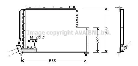 Радіатор кондиціонера QUALITY COOLING AVA VO5078
