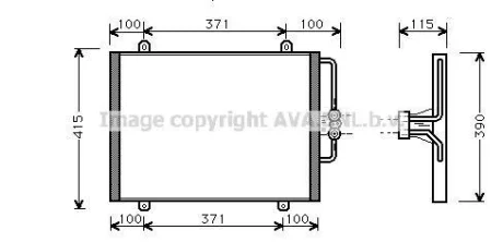 Радіатор кондиціонера QUALITY COOLING AVA RT5201