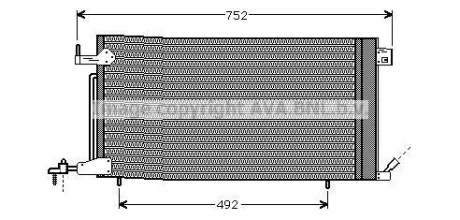 Радіатор кондиціонера QUALITY COOLING AVA PEA5187