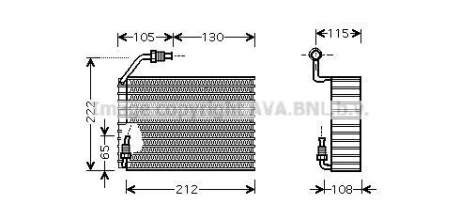 Випаровувач кондиціонера QUALITY COOLING AVA PEV119