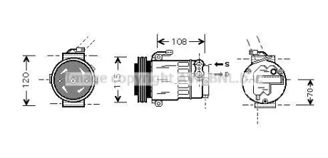 Компресор кондиціонера QUALITY COOLING AVA OLAK312
