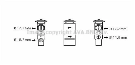Расширительный клапан, кондиционер QUALITY COOLING AVA OL1411