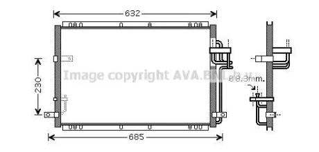 Радіатор кондиціонера QUALITY COOLING AVA KA5085