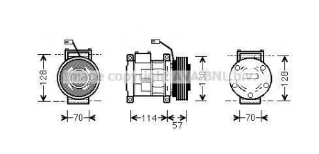 Компресор кондиціонера QUALITY COOLING AVA JEAK034