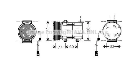 Компресор кондиціонера QUALITY COOLING AVA FDAK289