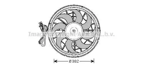 Вентилятор, охлаждение двигателя QUALITY COOLING AVA VO7507