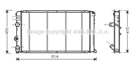Радіатор, охолодження двигуна QUALITY COOLING AVA RT2263