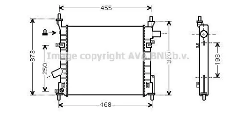 Радіатор, охолодження двигуна QUALITY COOLING AVA FD2372