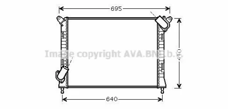 Радіатор, охолодження двигуна QUALITY COOLING AVA BWA2307