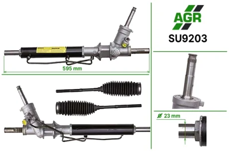 Рульова рейка з ГПК, нова, SUBARU Forester S11 2003-2007 AGR AUTOAGREGAT SU9203