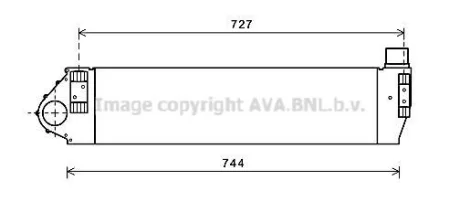 RENAULT Інтеркулер Megane II, Scenic II 1.9dCi 05- AVA RT4482