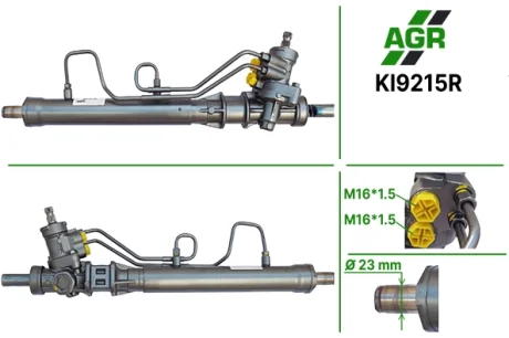 Рульова рейка з ГПК, відновлена, KIA RIO (DC_) 00-05 AGR AUTOAGREGAT KI9215R