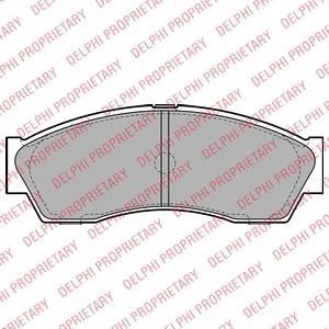 Гальмівні колодки, дискове гальмо (набір) DELPHI LP2159