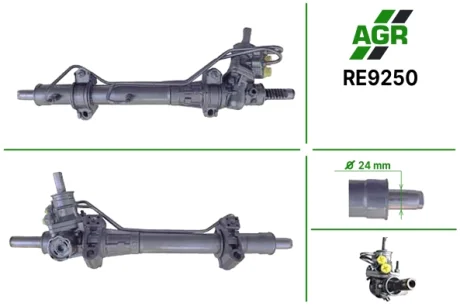 Рульова рейка з ГПК, нова, RENAULT Kangoo 2005-2009 AGR AUTOAGREGAT RE9250