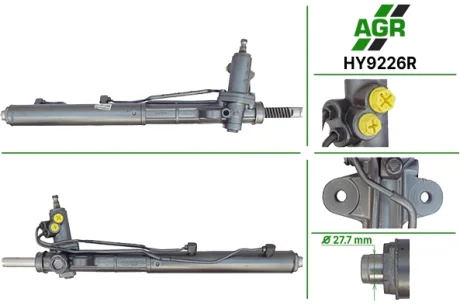 Рульова рейка з ГПК, відновлена, HYUNDAI SANTA FE 2010-2012 AGR AUTOAGREGAT HY9226R