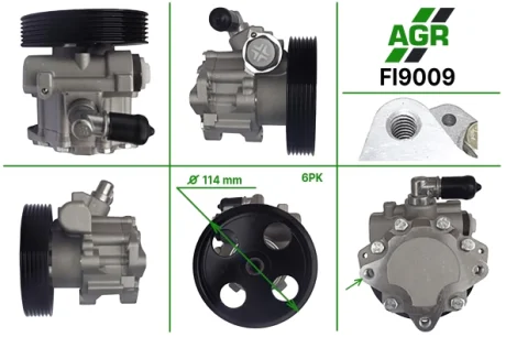Насос ГПК з механічним приводом, новий, CITROEN Jumpy 1995-2007,FIAT Scudo 1995-2004,PEUGEOT 406 199 AGR AUTOAGREGAT FI9009