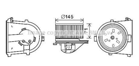Вентилятор салону VAG COOLING AVA AI8376