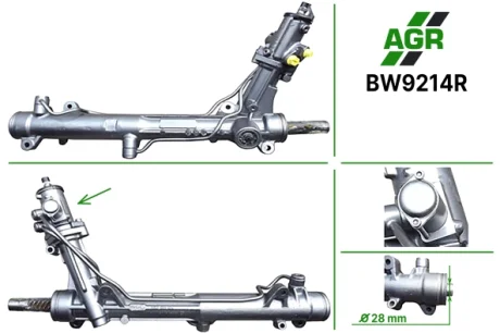 Рульова рейка з ГПК, відновлена, BMW 5 (E60) 03-10 AGR AUTOAGREGAT BW9214R