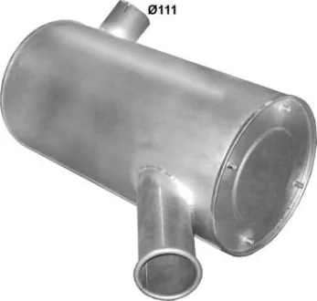 Глушник POLMO Iveco Eurotech/Eurostar алюмінізована сталь POLMO POLMOSTROW 64.01