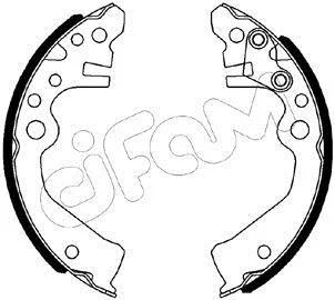 NISSAN Комплект барабанних колодок CUBE (Z11) 1.4 03-08 CIFAM 153-611