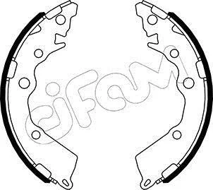 KIA Комплект барабанних колодок PICANTO II (TA) 1.0 11-17 CIFAM 153-588